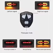 Turn Signal Bike Tail Lights Wireless Remote Control Bicycle Taillight Direction Indicator Rechargeable Road Cycling Rear Lamp
