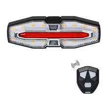 Turn Signal Bike Tail Lights Wireless Remote Control Bicycle Taillight Direction Indicator Rechargeable Road Cycling Rear Lamp
