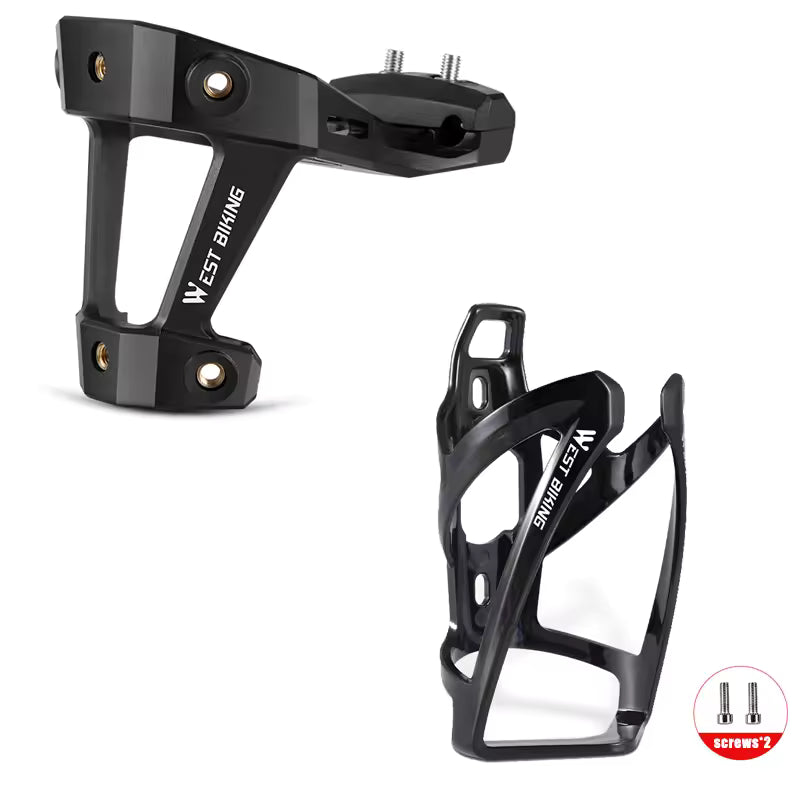 WEST BIKING Bicycle Water Bottle Cage Extension Mount for Bike Saddle Single/Double Bottles Holder Bicycle Modification Parts